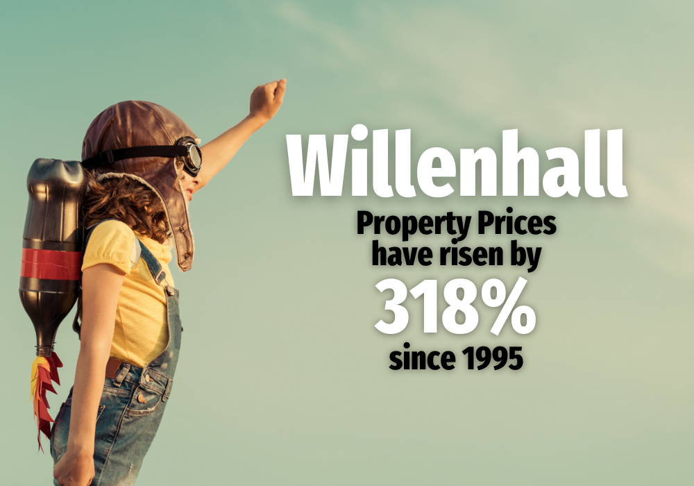 Willenhall Property Prices Have Risen by 318% Since 1995